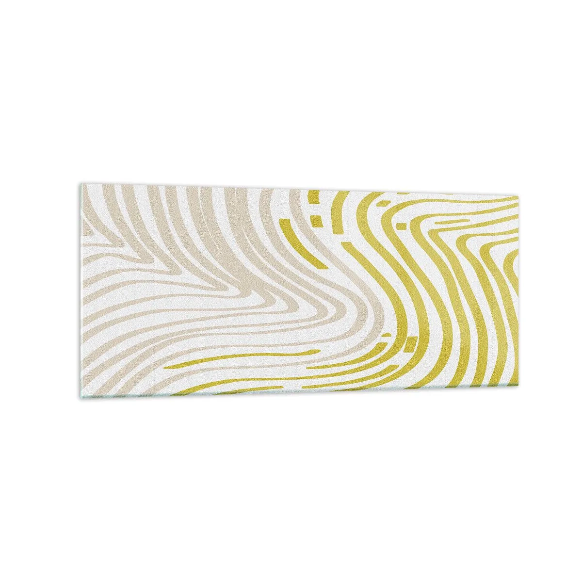 Glastavla - Bild på glas - Komposition med en mjuk böjning - 120x50 cm