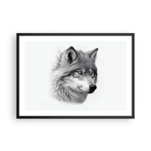 Affisch i svart ram - Alfa - utan tvekan - 70x50 cm
