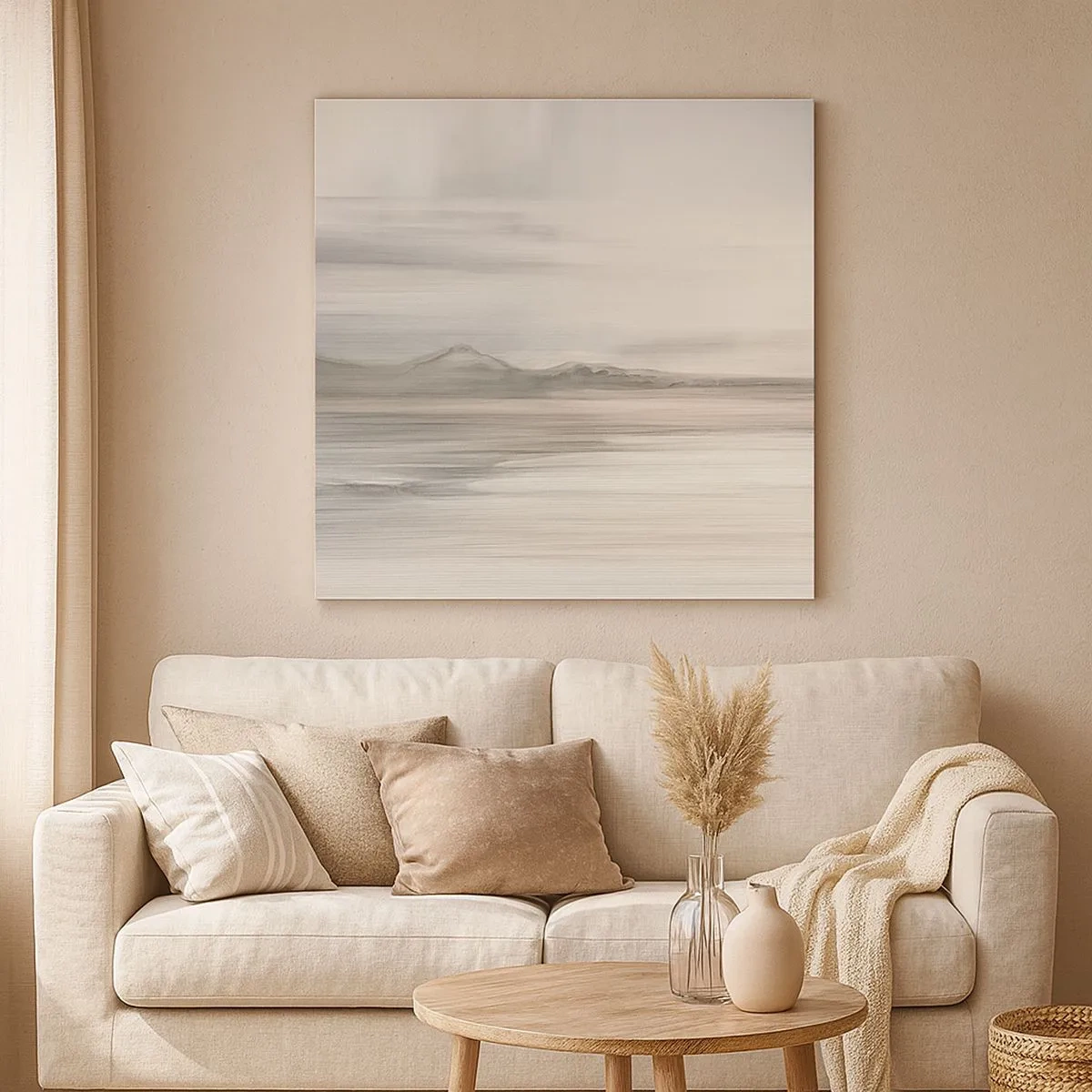 Canvastavla - Bild på duk - En eftertänksam bakgrund - 30x30 cm