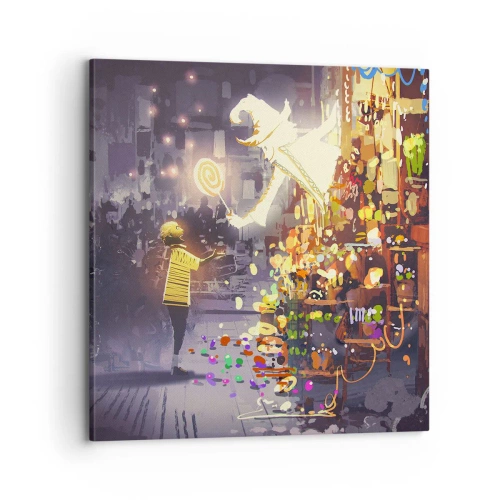 Canvastavla - Bild på duk - Trolldom existerar - 70x70 cm