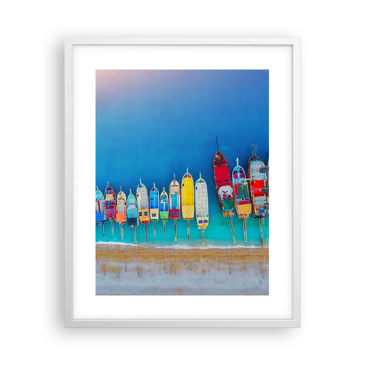 Affisch i vit ram - Ur fågelperspektivet - 40x50 cm