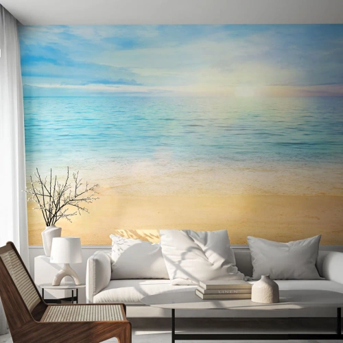 Självhäftande Fototapet Deluxe Sticker - Det stora blåa - Hav, Se, Strand - 450x315 cm