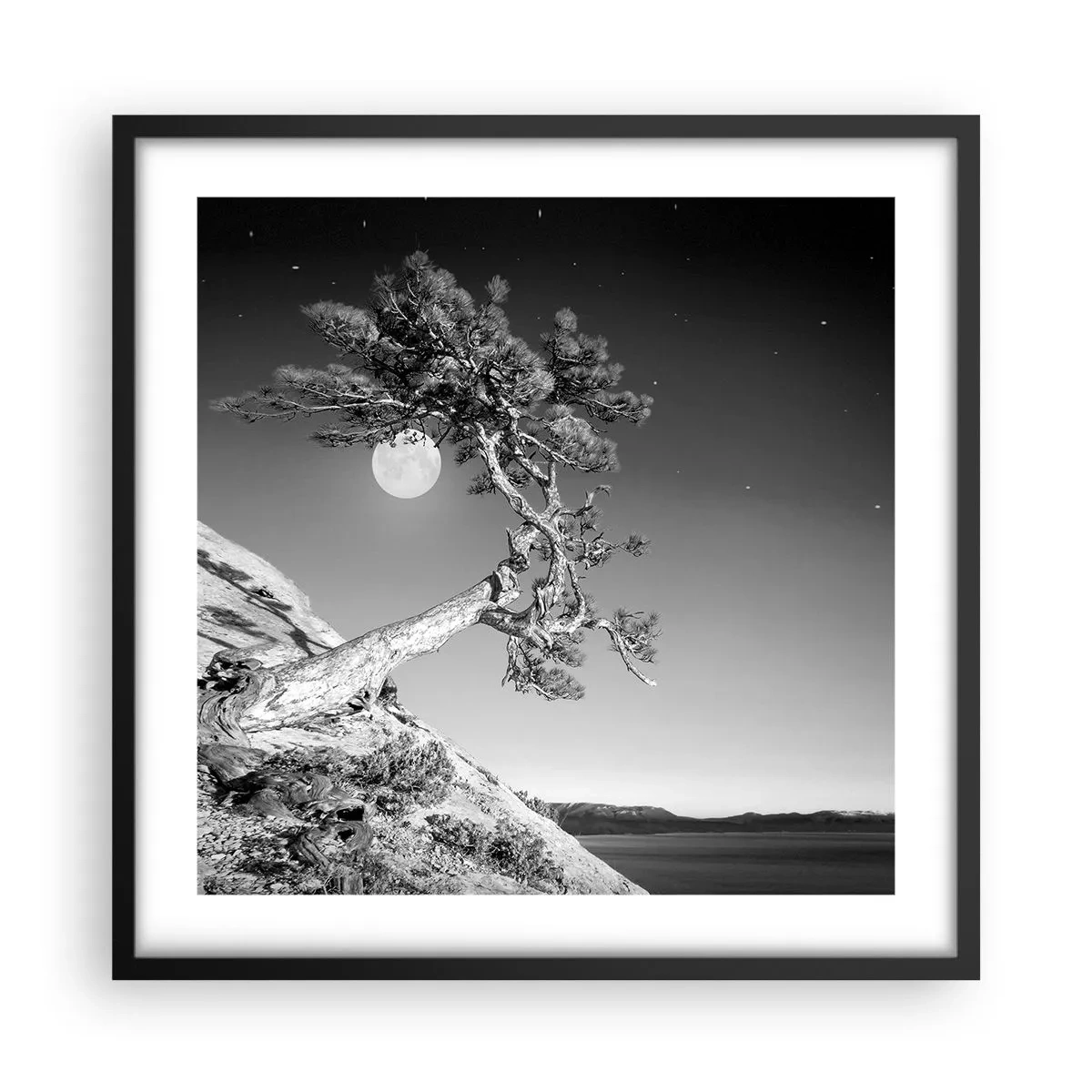 Affisch i svart ram - Segerrik kämpe - 50x50 cm