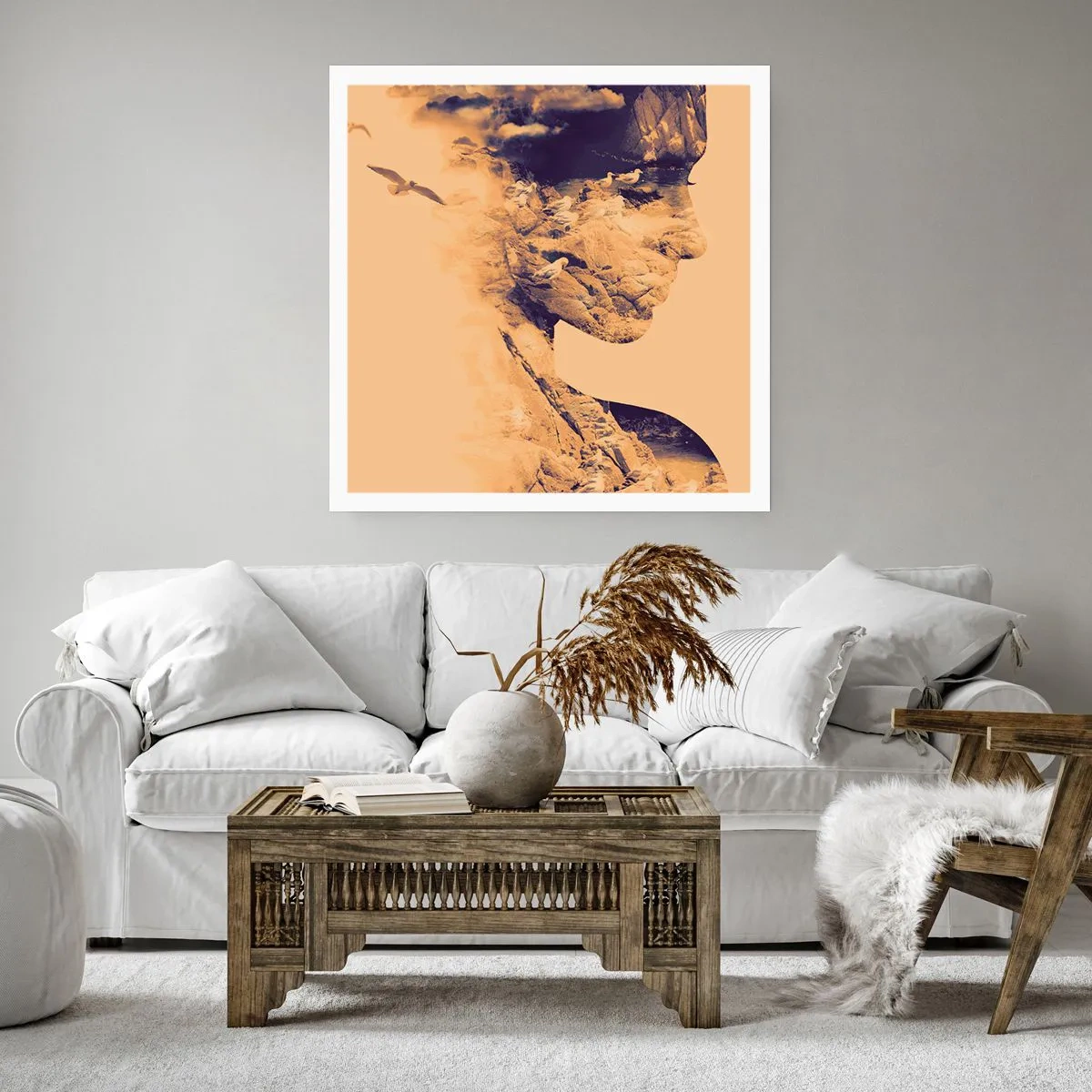 Affisch - Skön av naturen - 40x40 cm