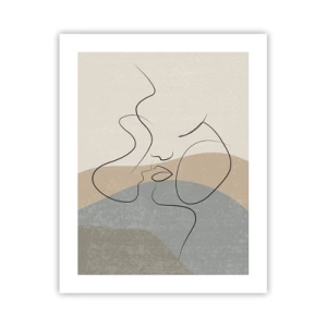 Affisch - Beröra med pensel - 40x50 cm