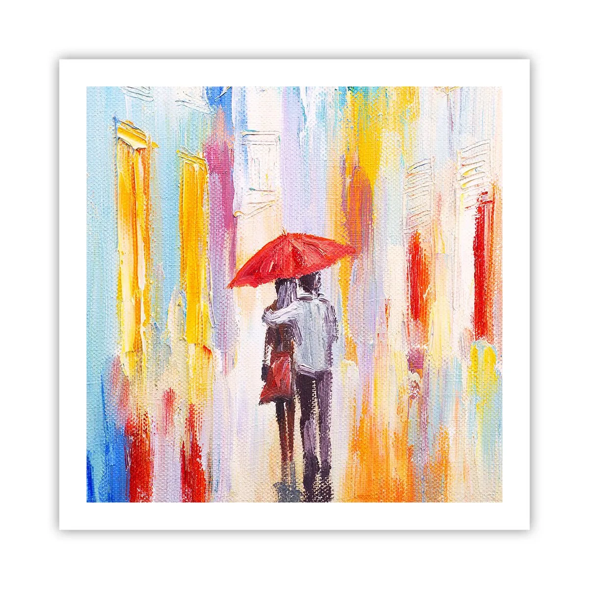 Affisch - Må det fortsätta regna - 60x60 cm