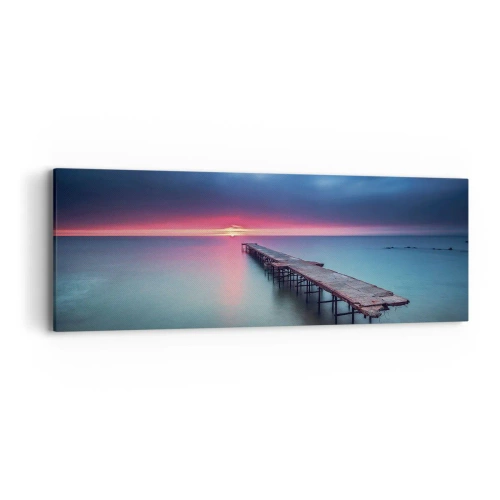 Canvastavla - Bild på duk - Mellan himlen och jorden - 90x30 cm