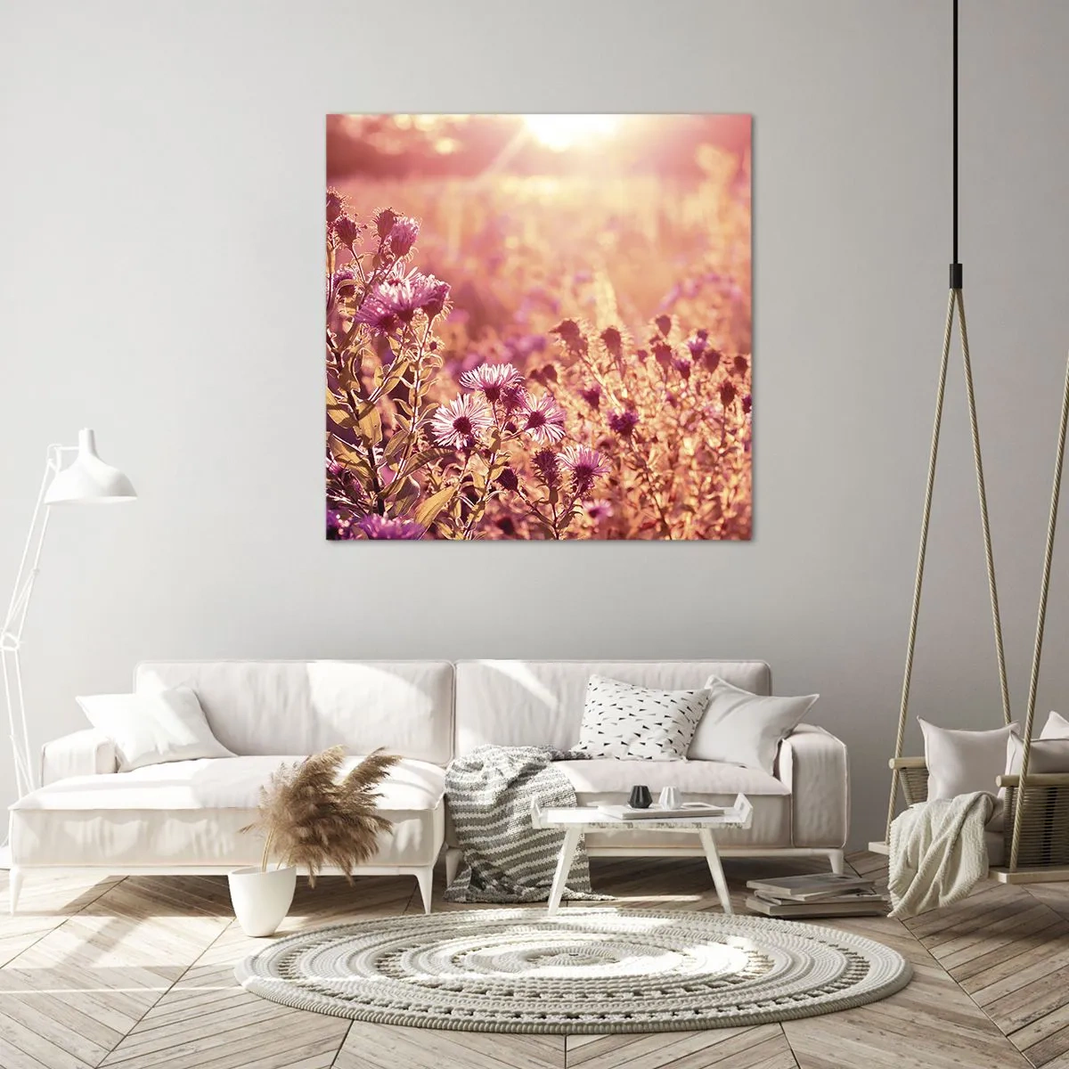 Canvastavla - Bild på duk - Innan sommaren går bort - 60x60 cm