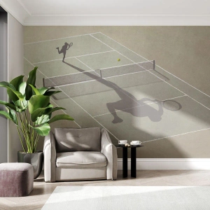 Fototapet Premium Canvas - Övervinna sig själv - Tennis, Domstolar, Sport - 100x70 cm