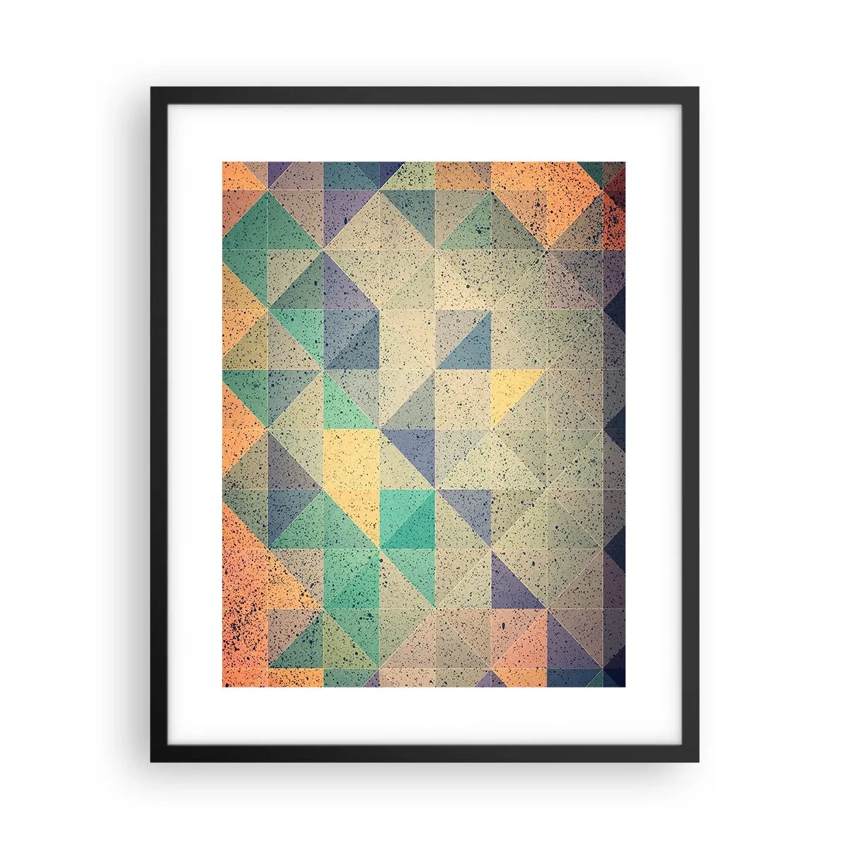 Affisch i svart ram - Trianglarnas republik - 40x50 cm