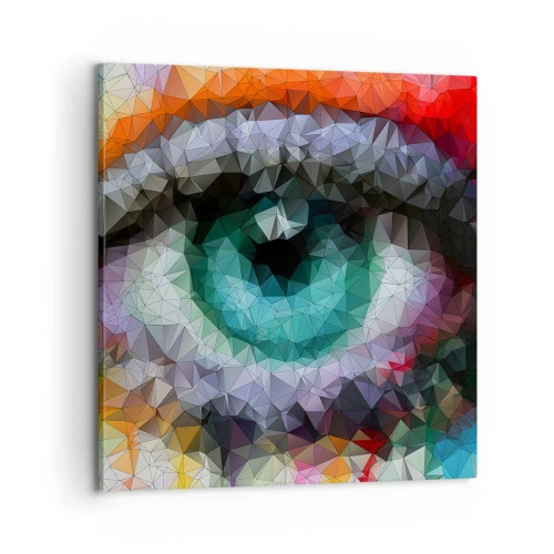 Canvastavla - Bild på duk - Kristallögonens glans - 60x60 cm