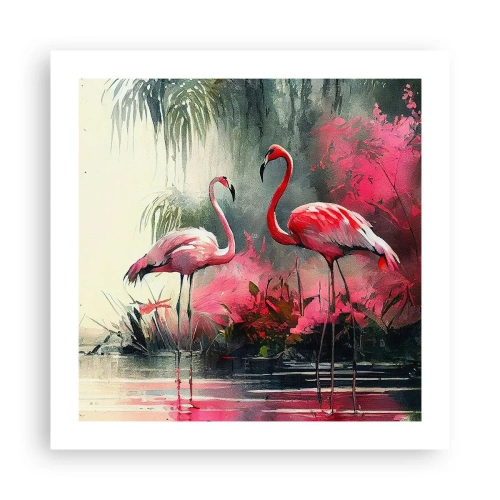 Affisch - En lektion i naturlig charm - 50x50 cm