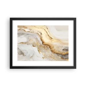 Affisch i svart ram - Abstraktion: skönhet och godhet - 40x30 cm