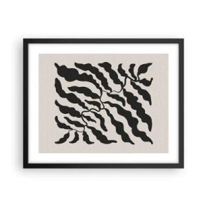 Affisch i svart ram - Kvadratens natur - 50x40 cm
