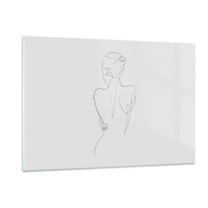 Glastavla - Bild på glas - Kroppens musik - 120x80 cm