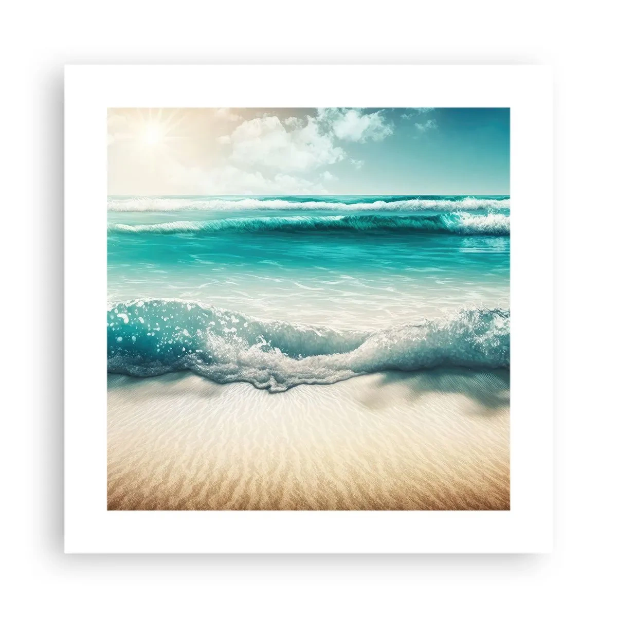 Affisch - Lugnet i havet - 40x40 cm