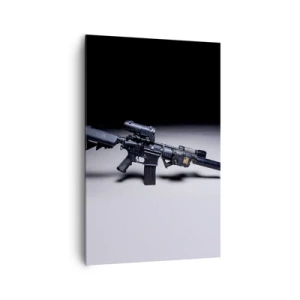 Canvastavla - Bild på duk - Mörk riddare - 80x120 cm