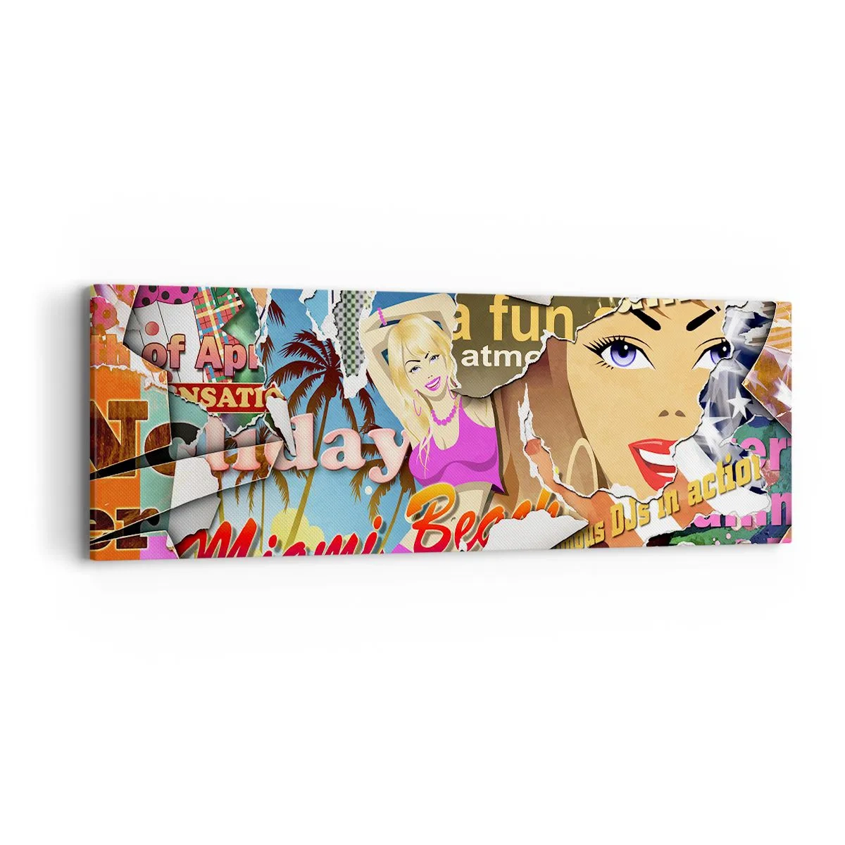 Canvastavla - Bild på duk - Sommarens återblickar - 90x30 cm