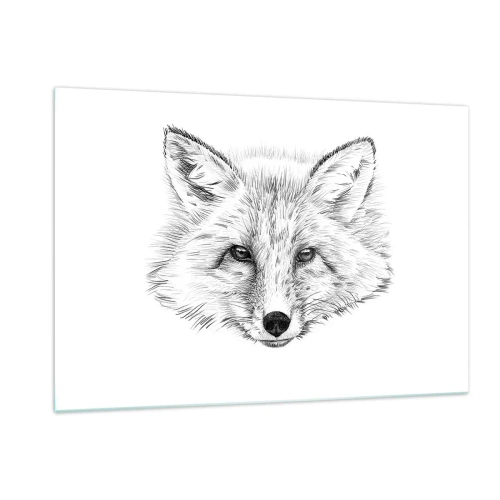 Glastavla - Bild på glas - Kan dessa ögon ljuga? - 120x80 cm