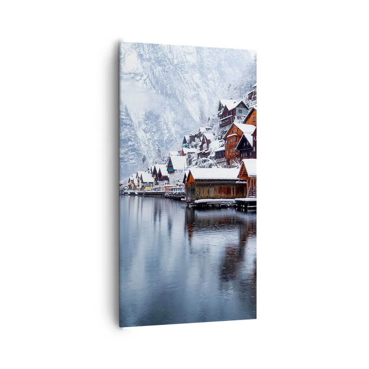 Canvastavla - Bild på duk - I vinterns dräkt - 65x120 cm