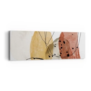 Canvastavla - Bild på duk - Lätta och transparenta som luften - 90x30 cm