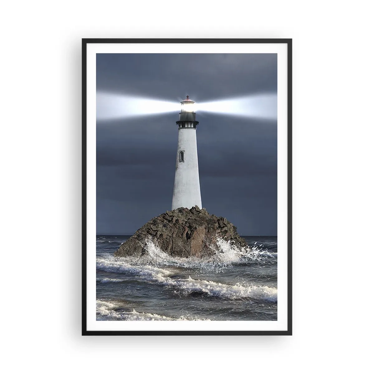 Affisch i svart ram - Här...här...här! - 70x100 cm