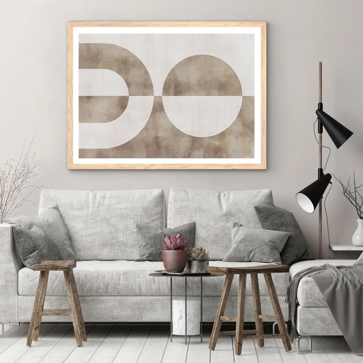 Affisch i ram av ljusek - Likheter och skillnader - 91x61 cm