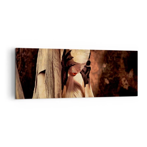 Canvastavla - Bild på duk - Mellan det goda och det onda - 140x50 cm
