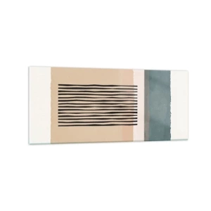 Glastavla - Bild på glas - Allt väl - 120x50 cm