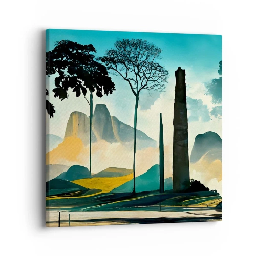 Canvastavla - Bild på duk - Fortfarande högre och högre - 40x40 cm