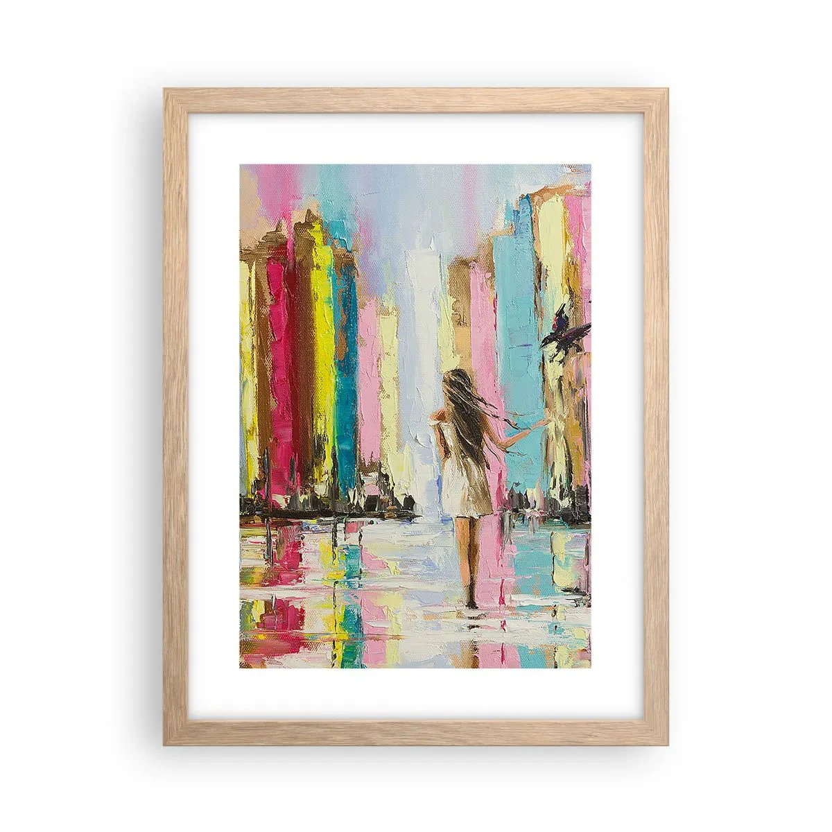 Affisch i ram av ljusek - Kom med mig - 30x40 cm