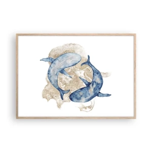 Affisch i ram av ljusek - Vänskap eller kärlek? - 100x70 cm