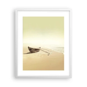 Affisch i vit ram - Minne från sydliga hav - 40x50 cm
