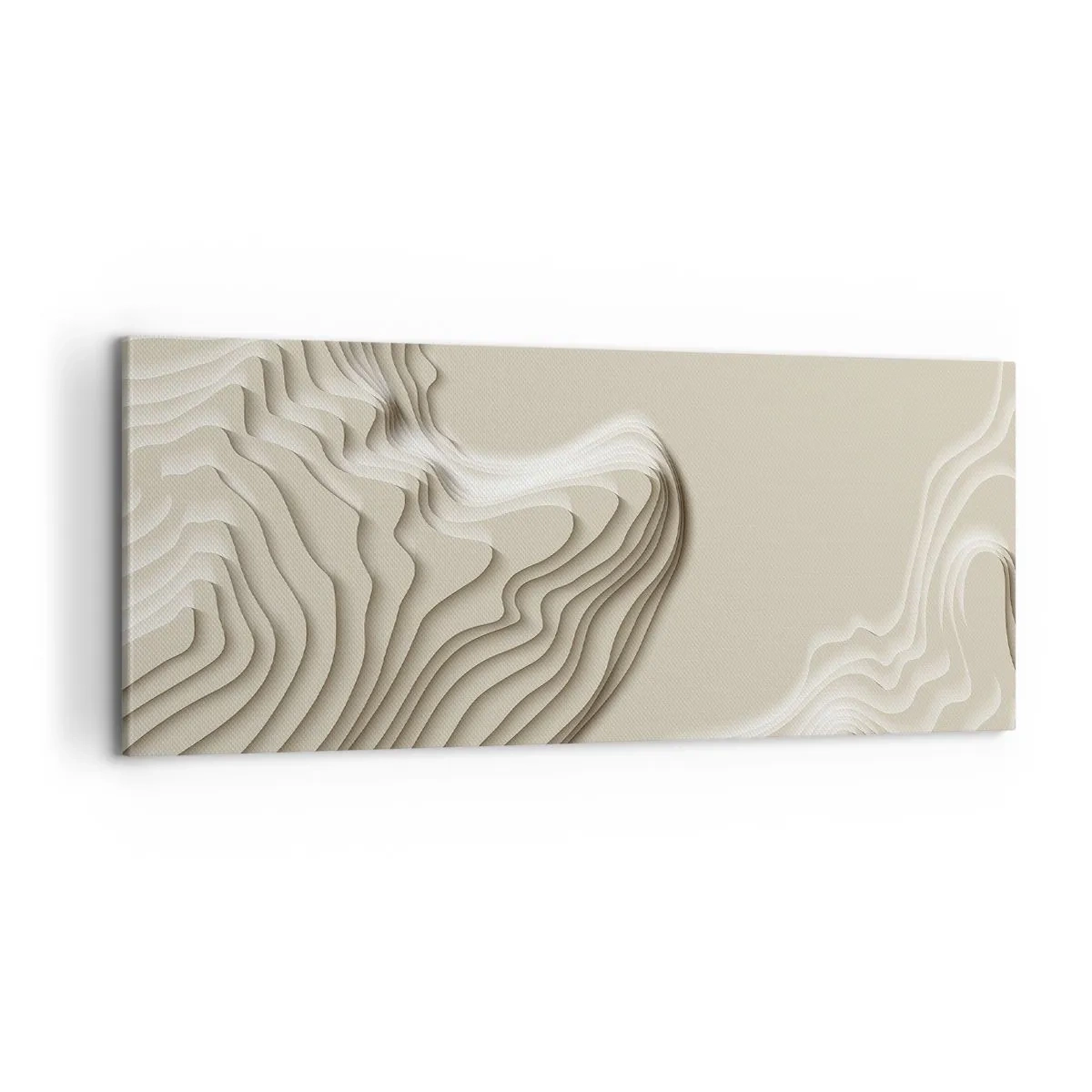Canvastavla - Bild på duk - Konstens topografi - 100x40 cm