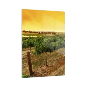 Glastavla - Bild på glas - Dricka solen - 50x70 cm