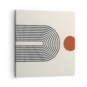 Canvastavla - Bild på duk - Formernas och färgernas magnetism - 60x60 cm