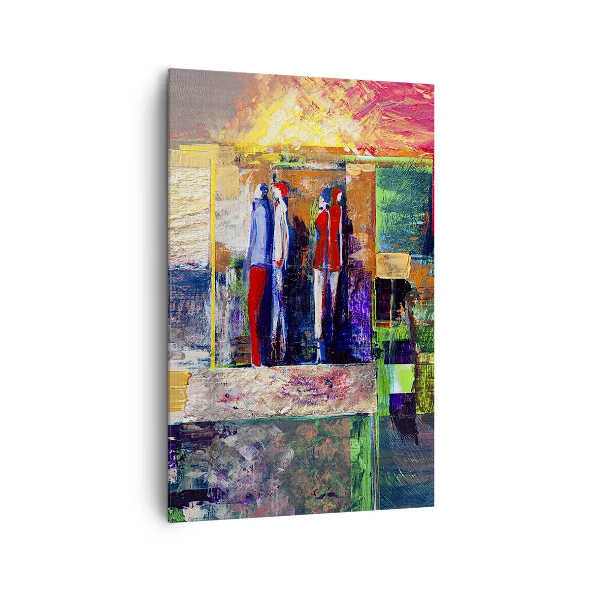 Canvastavla - Bild på duk - Relationer och emotioner - 80x120 cm