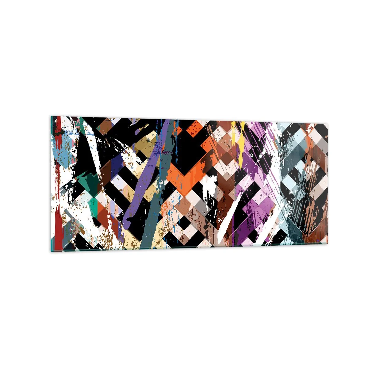 Glastavla - Bild på glas - Kvadraten - 120x50 cm