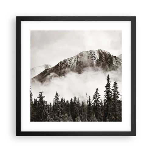 Affisch i svart ram - Granithärskare - 40x40 cm