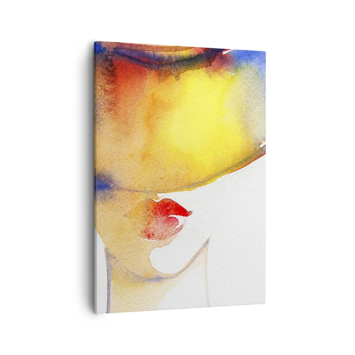 Canvastavla - Bild på duk - Damporträtt    - 50x70 cm