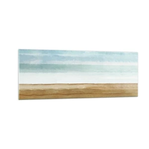 Glastavla - Bild på glas - Svalkande - 140x50 cm