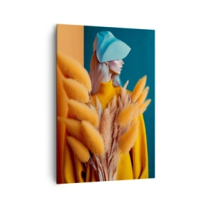 Canvastavla - Bild på duk - Fluffigt porträtt - 70x100 cm