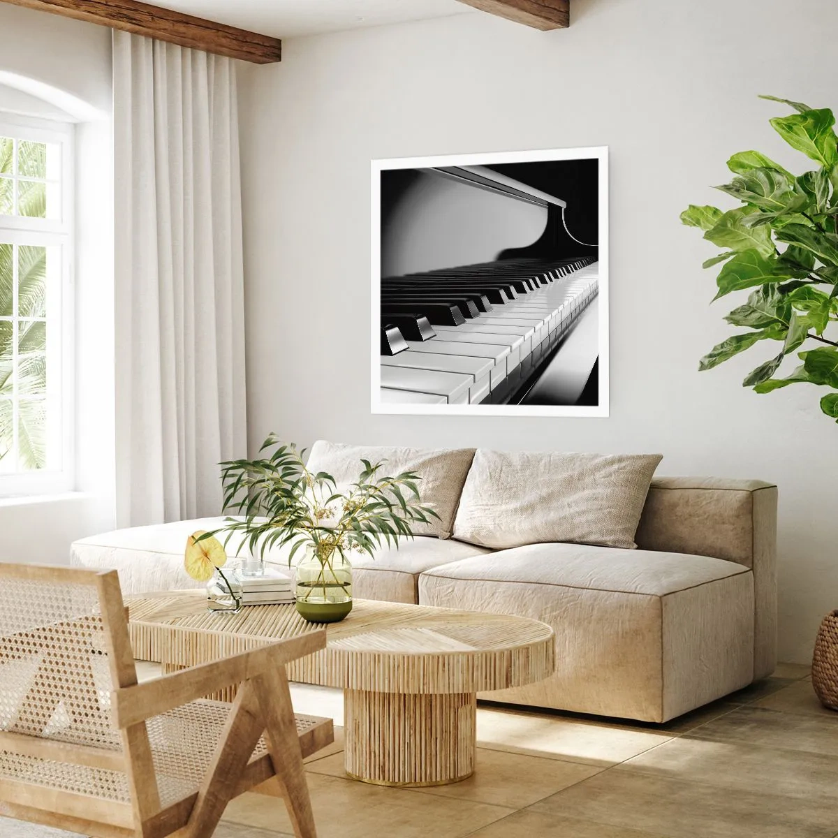 Affisch - Harmoni av former och färger - 60x60 cm