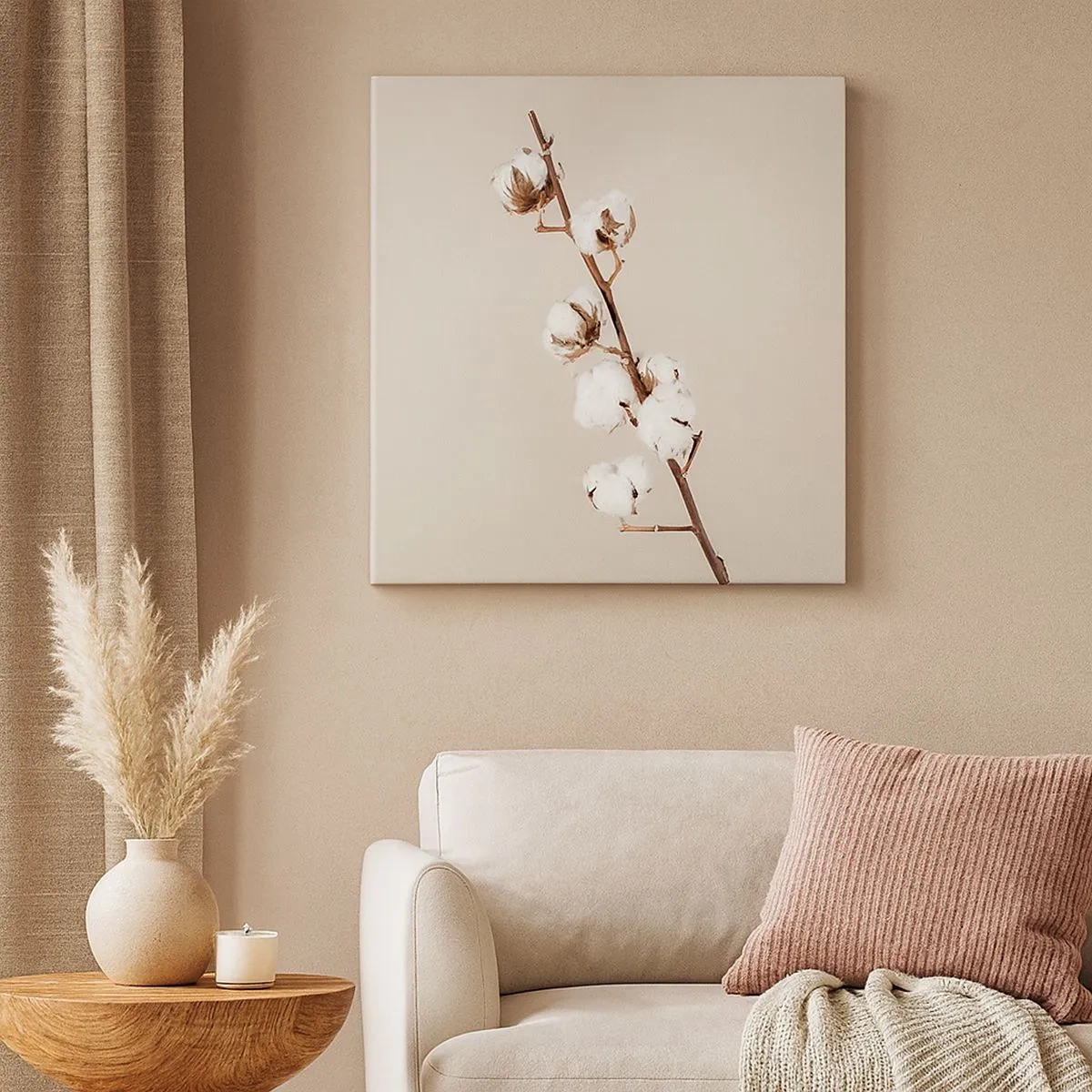 Canvastavla - Bild på duk - Hos mjukhetens källa - 30x30 cm