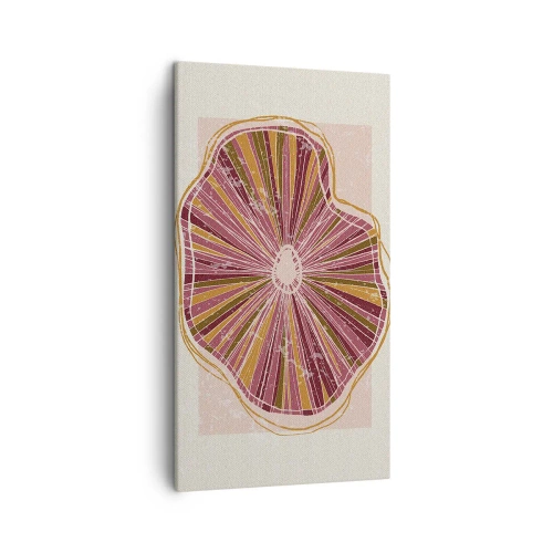 Canvastavla - Bild på duk - Strålande abstraktion - 45x80 cm