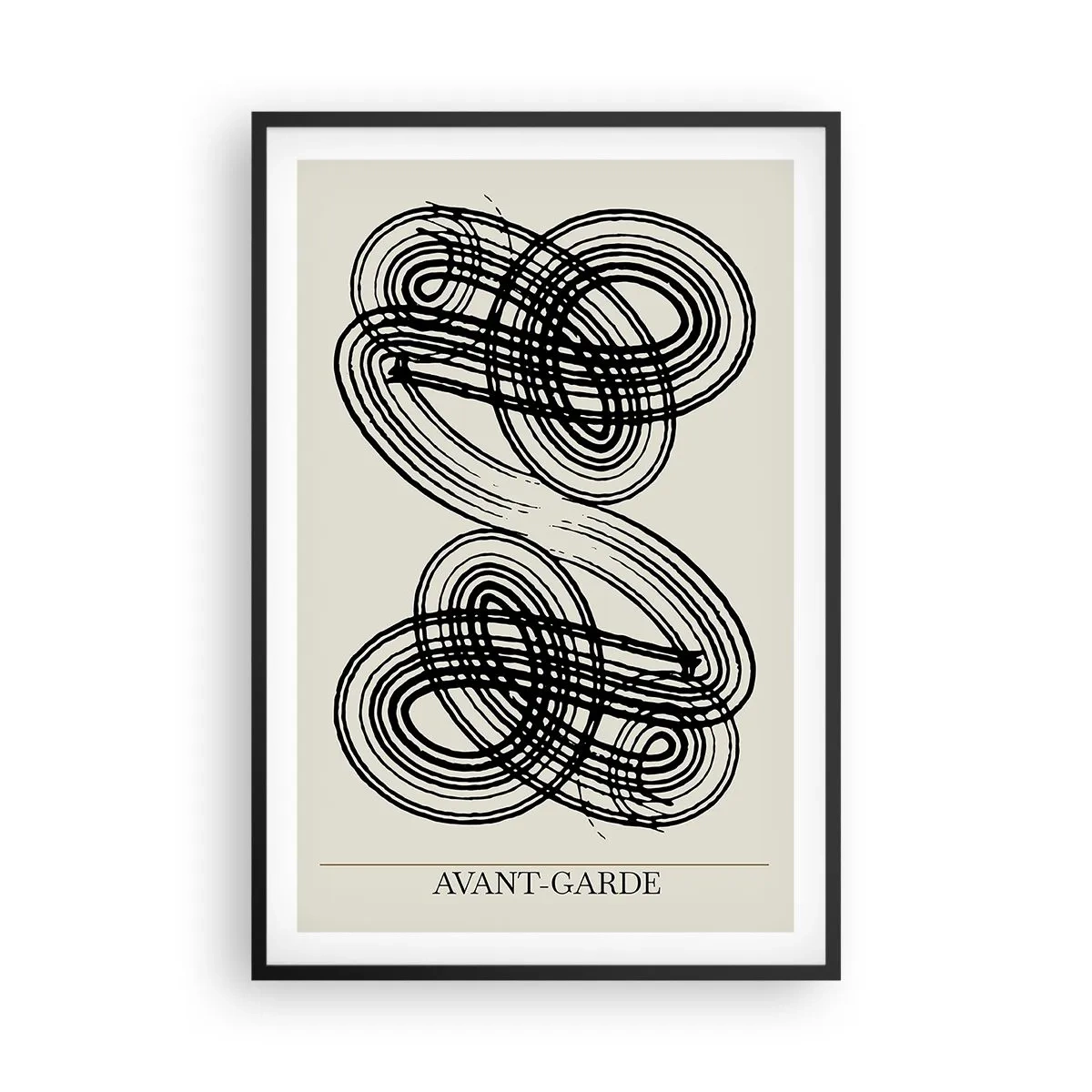 Affisch i svart ram - Det kom ut spontant - 61x91 cm