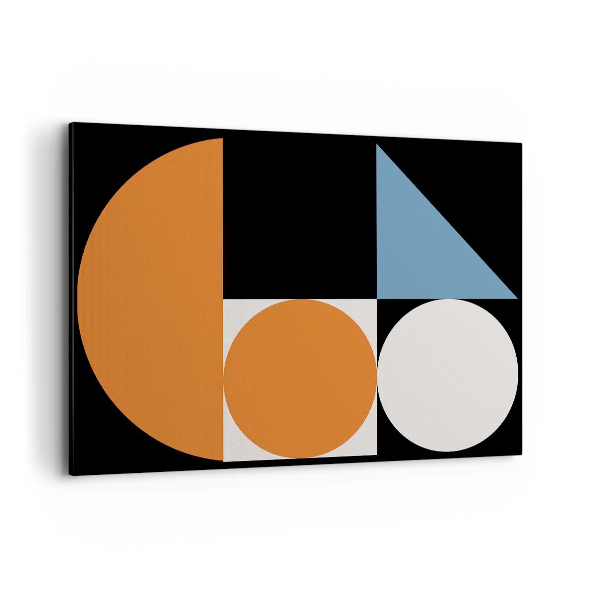 Canvastavla - Bild på duk - Geometriska figurer - 100x70 cm