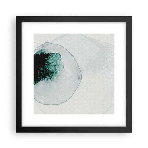 Affisch i svart ram - I en droppe vatten - 30x30 cm