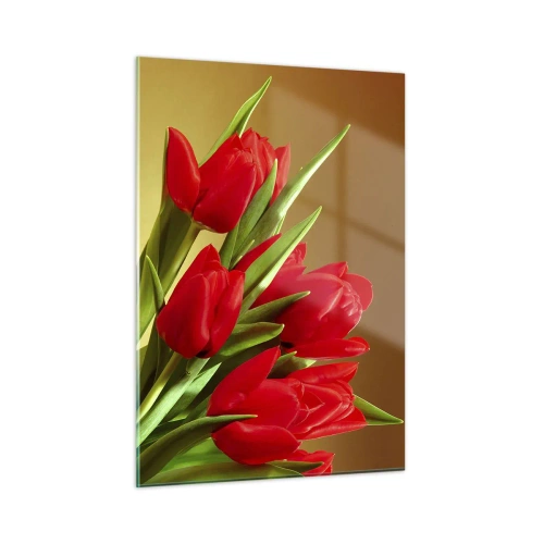 Glastavla - Bild på glas - Vårglädje - 50x70 cm