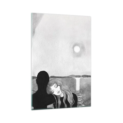 Glastavla - Bild på glas - Alltid hemlighet - 80x120 cm